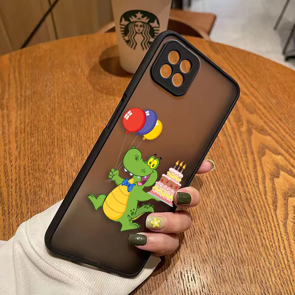 thumbnail image 1 of Caso mate para OPPO A97 A96 A95 A94 A93 A92 A92S A78 A74 A73 A72 A57 A55 A54 A53 A17 A16 4G 5G Funda lindo cocodrilo de dibujos animados, 1 of 5