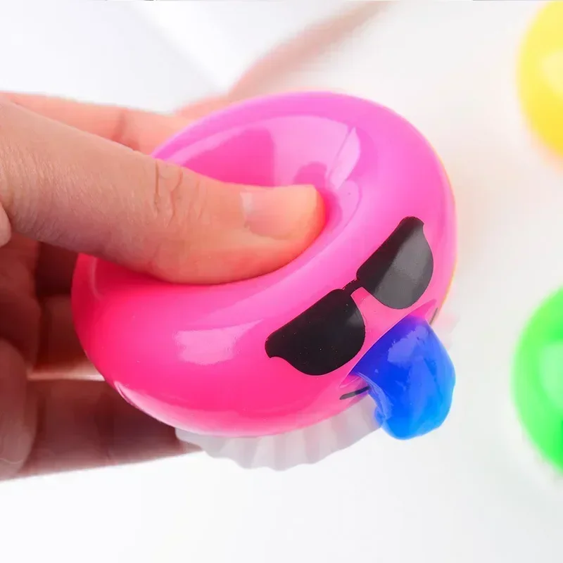 Squishy Puking Egg Yolk Stress Ball With Yellow Goop Relieve Stress Toy Funny Squeeze Tricky AntiStress Disgusting Egg Toy
