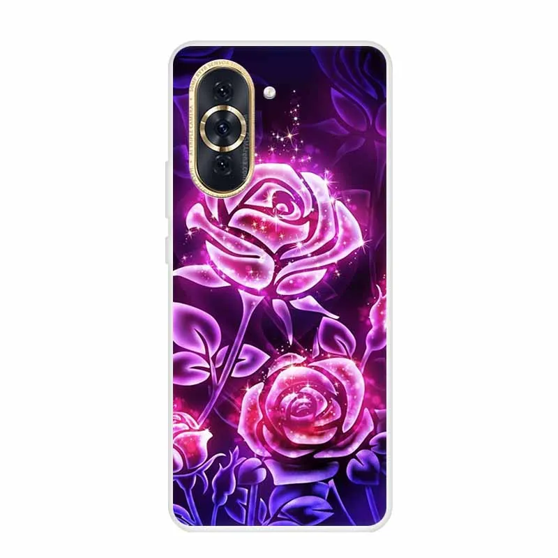 Huawei Nova 10 Pro Clear Marble Soft TPU Silicone Back Cover – Elegant Protective Case