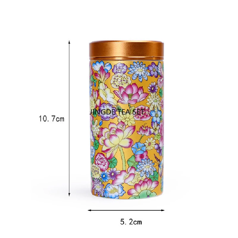 Enamel tea and sugar jar ceramic multifunctional home medicine coffee bean sealed jar kitchen storage bottle
