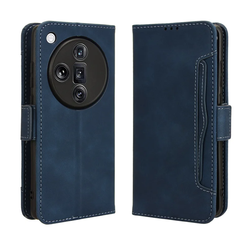 Per Oppo Find X7 Ultra 5G Cover Premium Leather Flip Multi-Card Slot Cover Per Oppo Find X7 Findx7 X7Ultra 5G Custodia Per Telefono