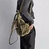 Annmouler Designer Backpacks for Women Soft Washed Letaher Sling Chest Bag Vintage Multi-pockets Punk Style Small Bag 2