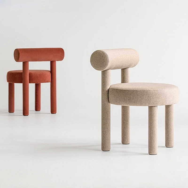 

Modern Simple Bedroom Dressing Dining Chair Home Backrest Study Chair Fabric Design Chair Design Casual Muebles Furniture WKDC