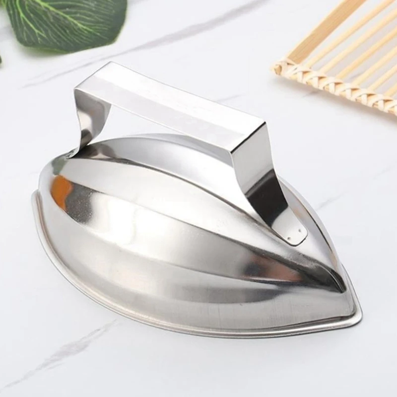 2X Japanese-Style Stainless Steel Boat-Shaped Egg-Wrapped Rice Mold Rice Molds Melon Seed Model