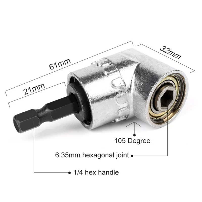 MGRAS 105 Degree Angle Hex Socket Drill Bit Screwdriver Adapter Adjustable Flexible Bits For Screwdriver Angle Bit Holder Tools Tool parts (Color : Si How to draw 105 degree angle using protractor. Make 105 degree