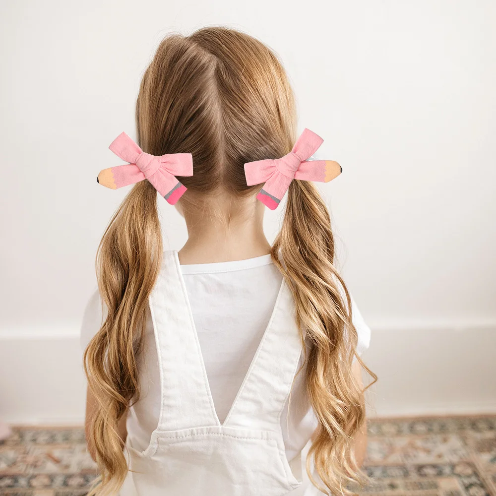 Lot De 20 Barrettes à Cheveux En Tissu Pour Petite Fille - 10 Couleurs Assorties - Pince Crocodile - 4