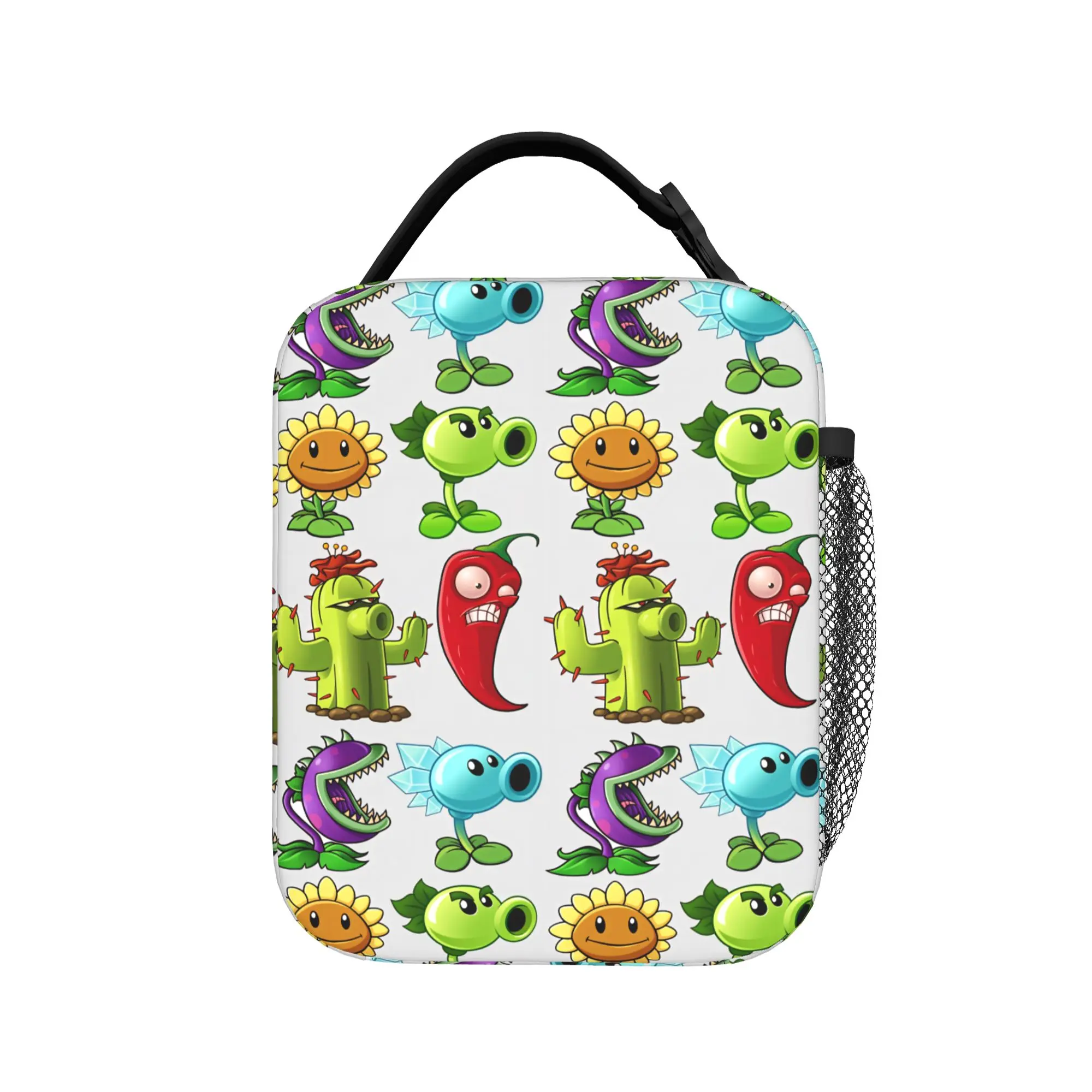 Insulated Plants Vs Zombies Character Lunch Tote – Waterproof Picnic Cooler Bag