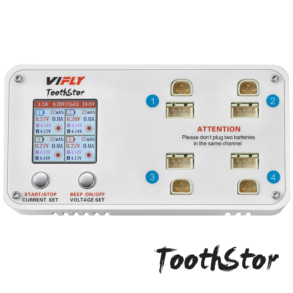 VIFLY toothstor Drone Traversal Loop 2S battery charger Toothstor supports BT3.0 and XH2.54 Multiple Power Input thumbnail 5