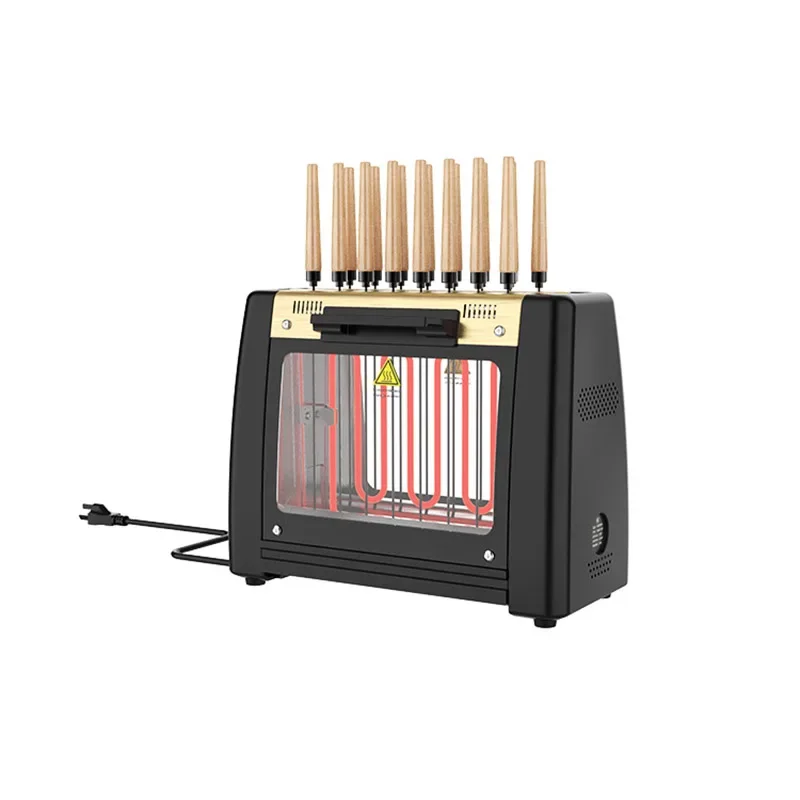 Barbecue Grill Household Automatic Rotating Skewers Machine Smokeless Rotary Electric Grill 220V/1200W Barbecue