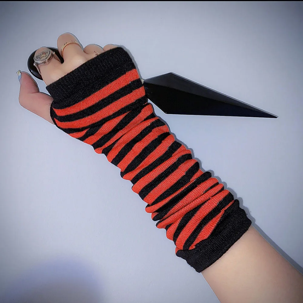 Knitted Woolen Arm Sleeve Fine Long Knitted Fingerless Gloves Warm Riding Soft Female Gloves Autumn Winter Women Arm Warmers fingerless gloves