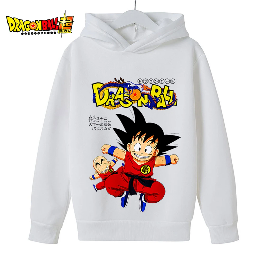 Sudadera con estampado de Dragon Ball Z para niños, ropa con capucha de Goku manga larga dibujos animados otoño| | AliExpress