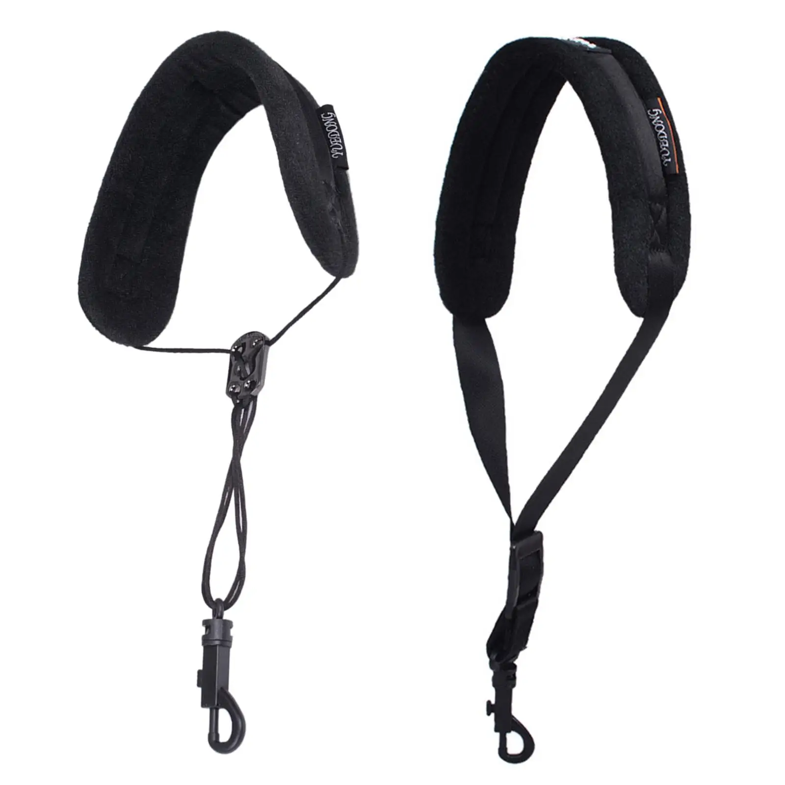 Soft Saxophone Neck Strap with Metal Snap Adjustable Length Clarinet Neck Strap