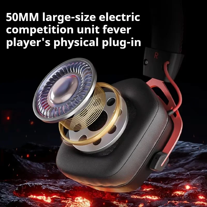 Xiberia k03sゲーミングヘッドフォン,AIノイズキャンセリング,hifi,e