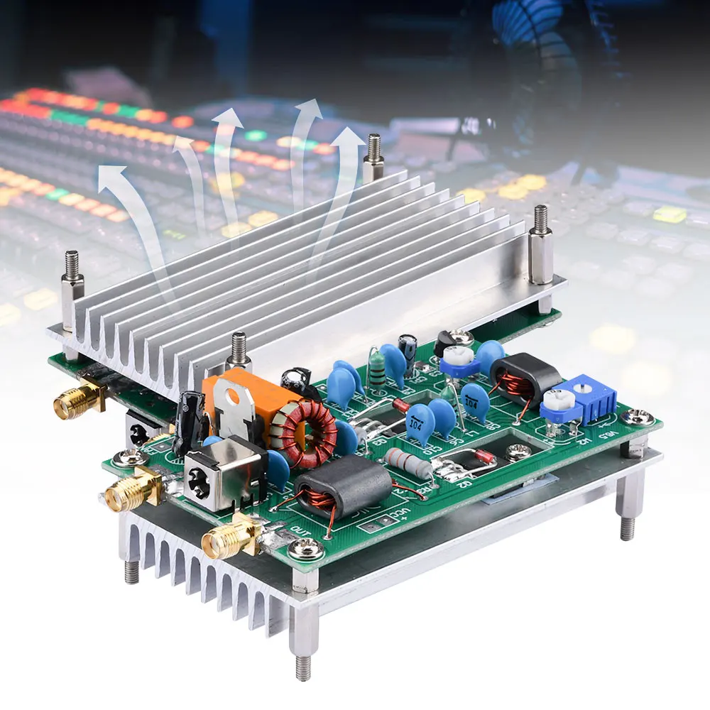 

Shortwave Power Amplifier Board CW SSB Linear High-Frequency Power Amplifier Module 5.5X2.1 Interface Amplifier Board DC12-13.8V