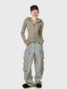 Slim and thin sweet and cool versatile hooded short sweater solid color American basic casual jacket women's autumn 4
