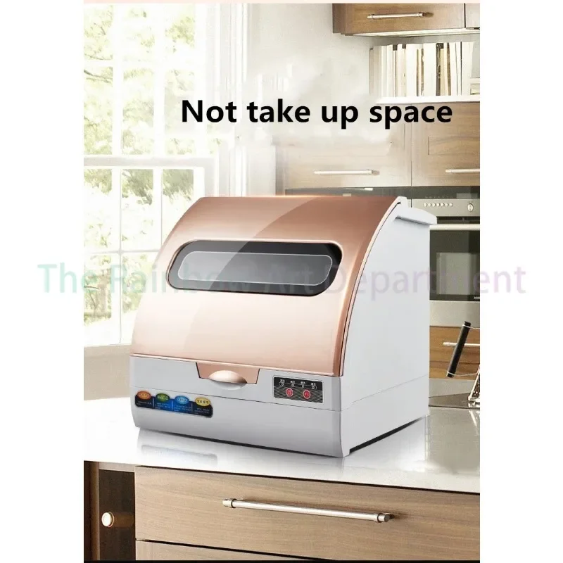 Mini Dishwasher Machine Kitchen Dish Dry For Dishwashers Domestic Desk Type Installation Free Air Drying Intelligent Dishwasher