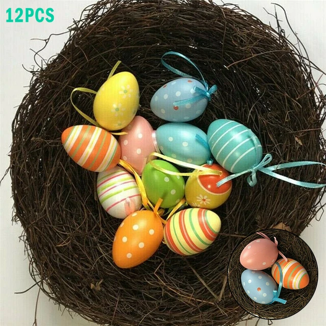 Compre El Plástico Del Huevo De 12pcs Pascua Eggs La Decoración