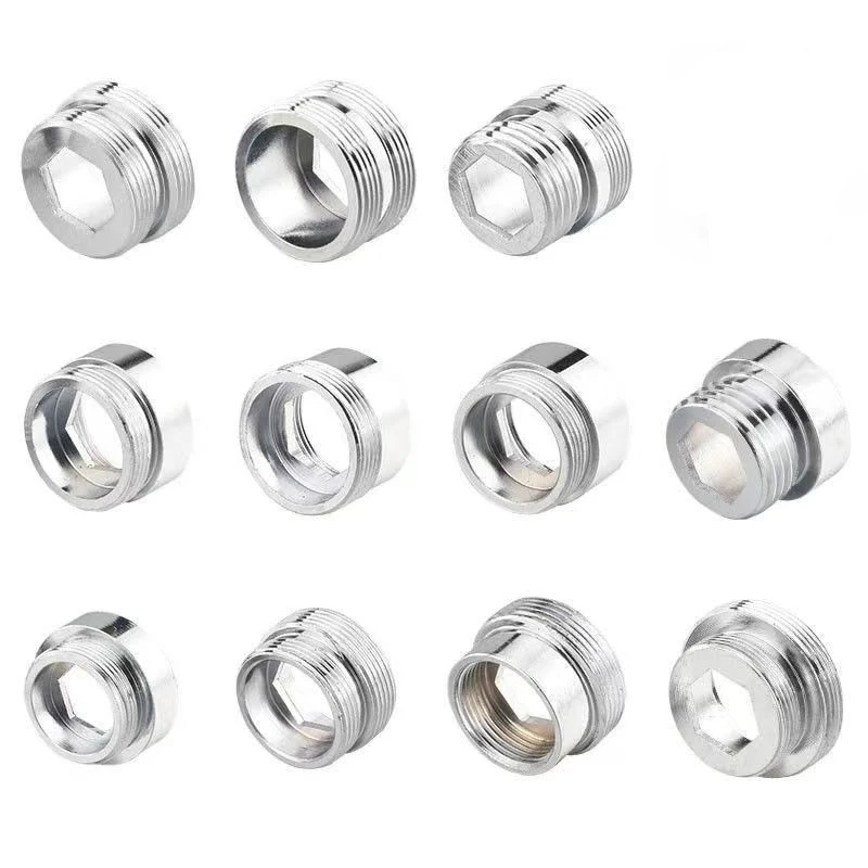 Faucet Adapter 22 Turn 16 18 20 22 24 26 28 30 32mm Internal and External Fine Tooth Faucet Conversion Thread Accessories