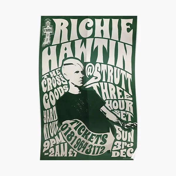 

Постер Richie Hawtin At The Cross In London 199, Современное украшение, настенное украшение, винтажная настенная смешная картина для дома, комнаты, без рамки