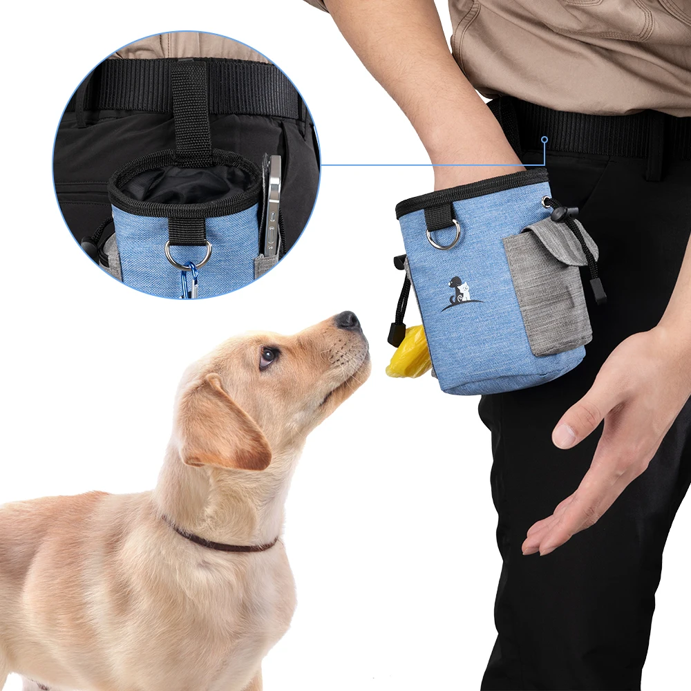 Pet Dog Treat Bag Portable Feeding Bags Outdoor Dogs Treat Pouch