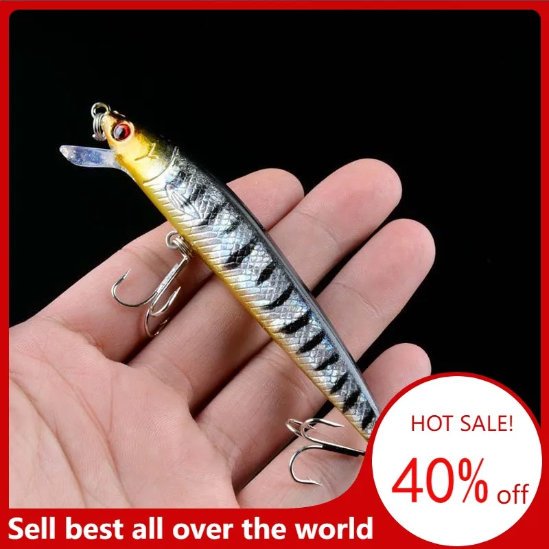 

1Pcs Japanese Minnow Fishing Lures Floating Hard Bait 95mm 7g Artificial Bait Wobbler Crankbait Carp Perch Pesca Fishing Tackle
