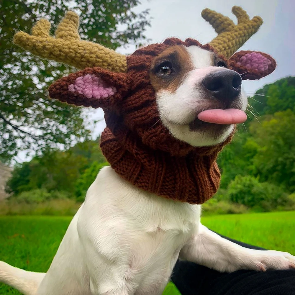 Crochet Reindeer Greyhound Reindeer Hat Whippet Crochet Pattern