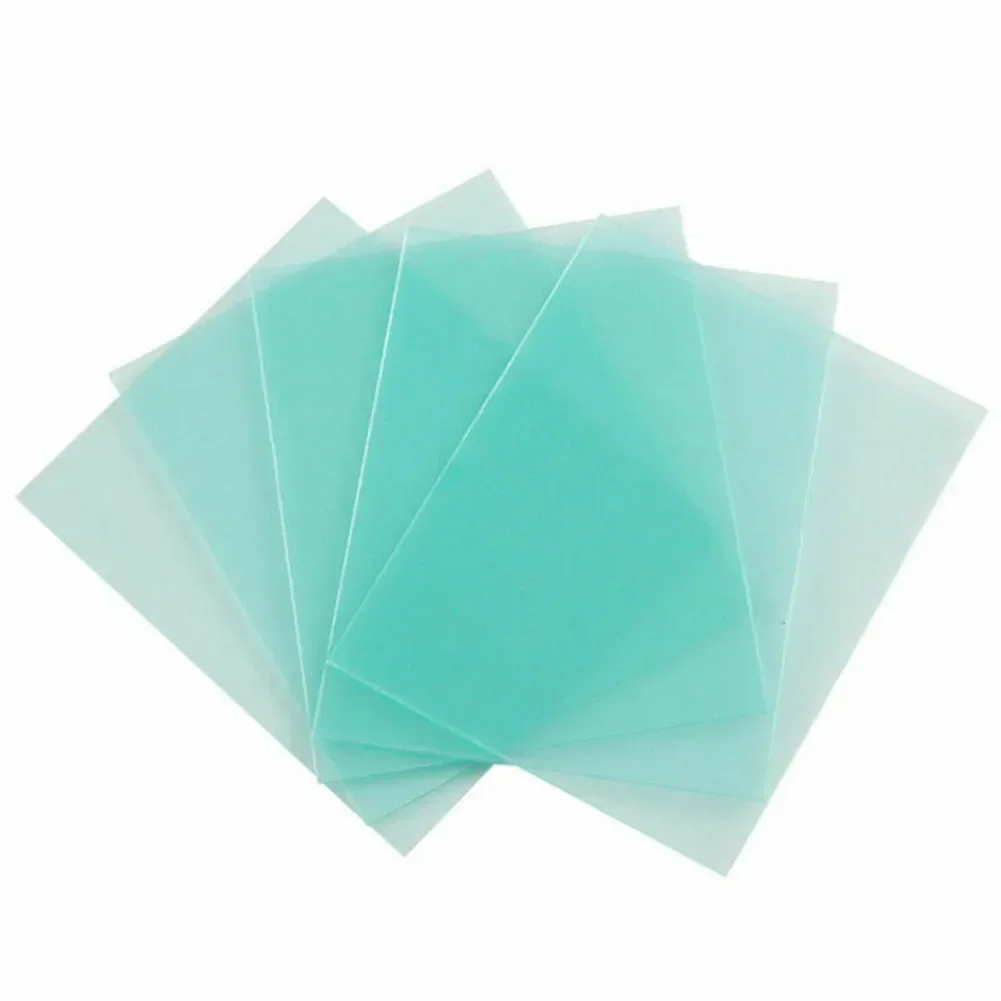 Welding Helmet Welding Shield Cover Welding Protective Lens PC Plastic Plate Cover Green Clear Screens Welding Helmet Filter 10 PCS