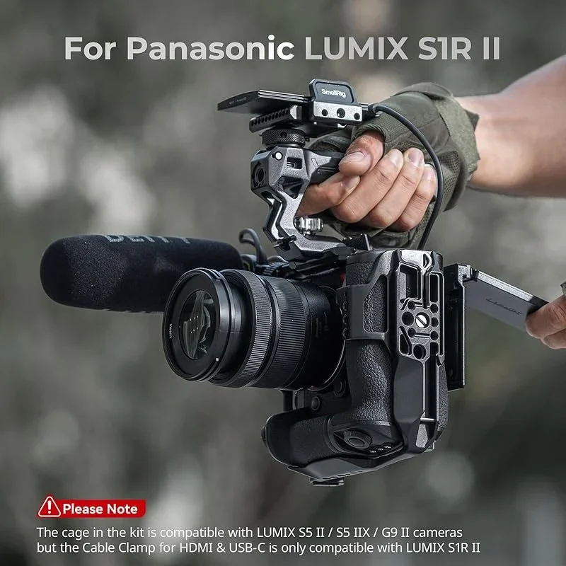SmallRig 4903 Camera Cage Kit for Panasonic LUMIX S1R II with Top Handle HDMI&US