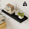 Invisible Floating Shelves  Wall Mounted Wood Shelves Shelves for Bathroom, Bedroom, Living Room, Kitchen, Hanging Shelf for Boo 3