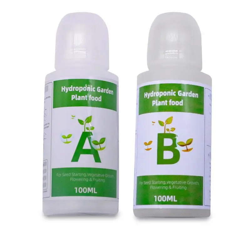 

Hydroponic Garden Plant Food A+B Two Part Liquid Plant Growing Nutrient Formula Plant Fertilizer For Tomatoes Flowers Vegetables
