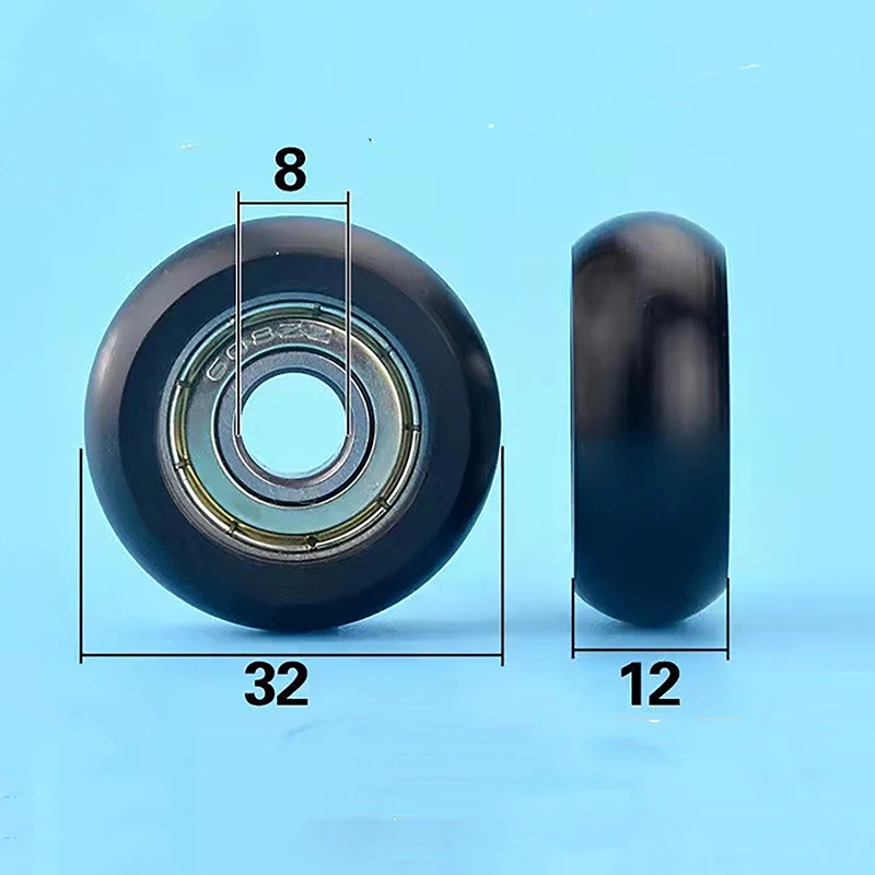 Description Picture 3 of item1PC 608 ZZ 8*32*12mm 608ZZ Package Plastic Nylon Wrap POM Line Wire Rope Bearing Pulley Plastic Wheel
