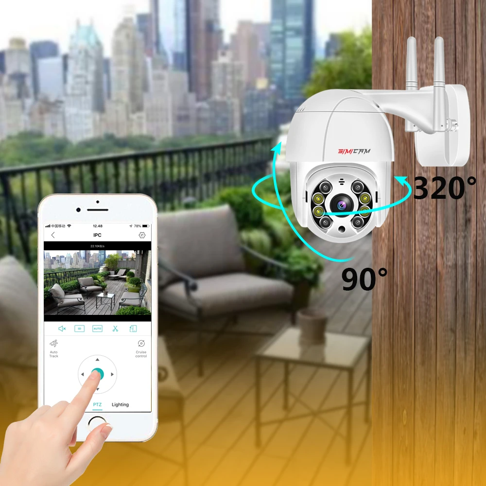 كاميرا IP واي فاي 4K رؤية ليلية