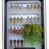 Waterproof Box Adams Dry Fly 28pcs Flies Kit 6