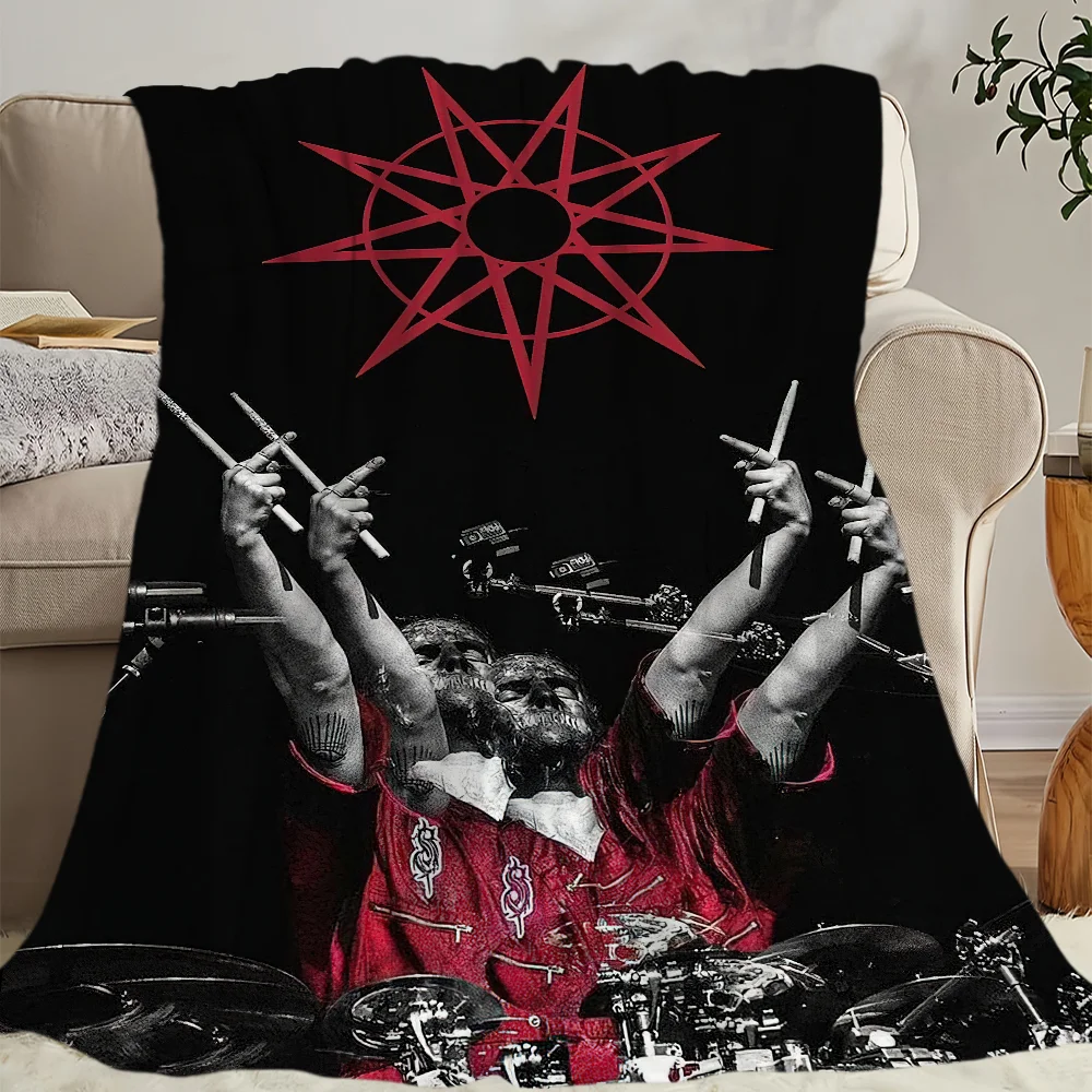 Band S-Slipknot cool Blanket Skin friendly comfort warm soft plush blanket suitable sofa living room office bedroom 6