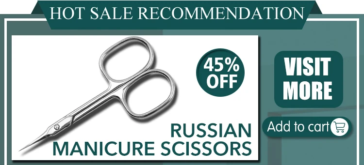 Description Picture 2 of itemStainless Steel Cuticle Scissors Dead Skin Remover For Nails Art Clippers Russian Nail Scissors Manicure Curved Tip Scissor
