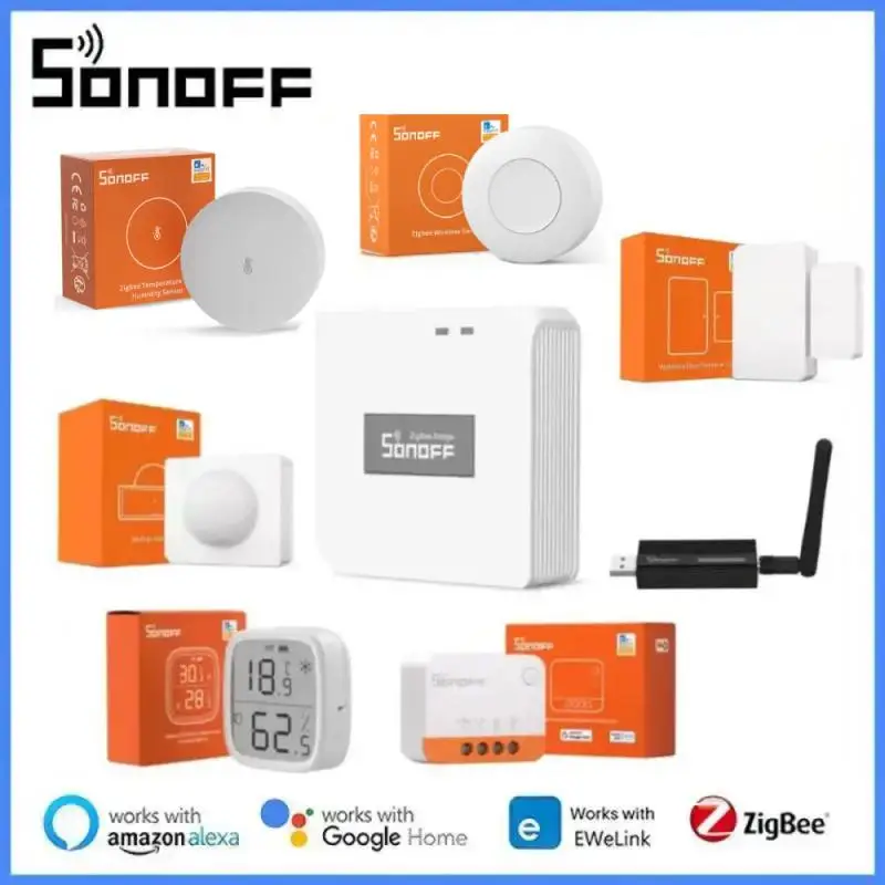 

Датчик SONOFF Zigbee 3,0 Bridge Pro/T & H, переключатель, датчик двери, датчик движения