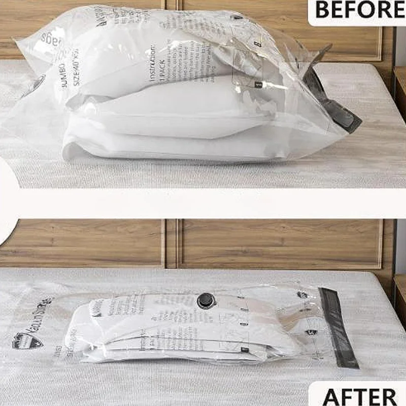 4pcs Vacuum Compression Bag Storage Bag Quilt Clothing Clothes Special Down Jacket Quilt Suitcase Travel Pumping Bag 3