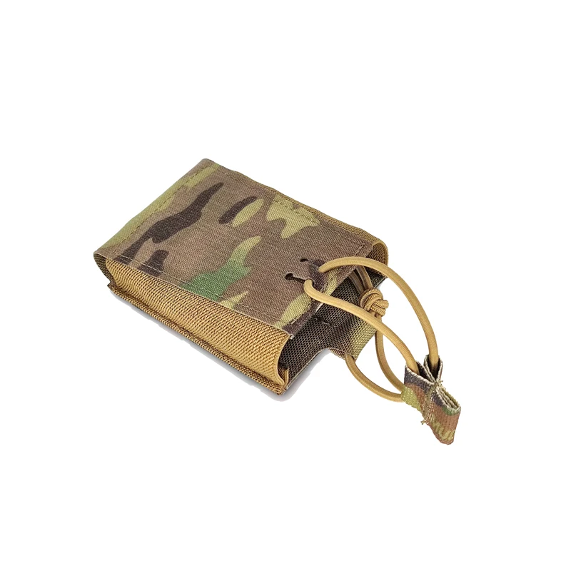 멀티캠 GBRS 556/762 매거진 파우치 전술 Airsoft 단일 몰리 매거진 가방 레이저 컷 플레이트 캐리어 탄성 파우치 기어