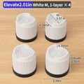 White Round M 4pcs