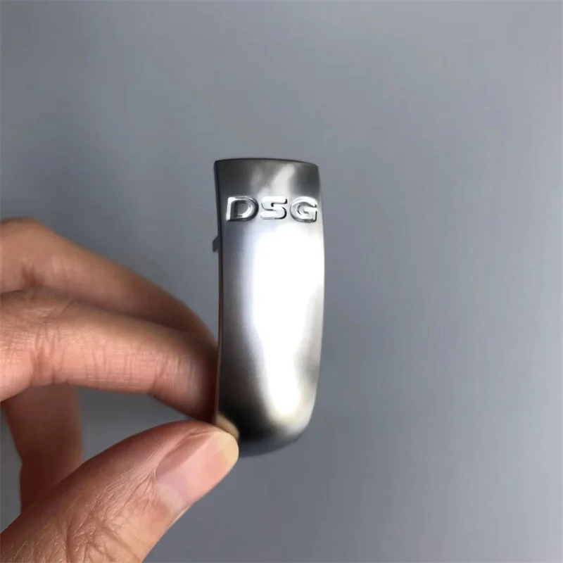 Premium Black Leather Gear Shift Knob Side Cover with Shiny & Matte Finish