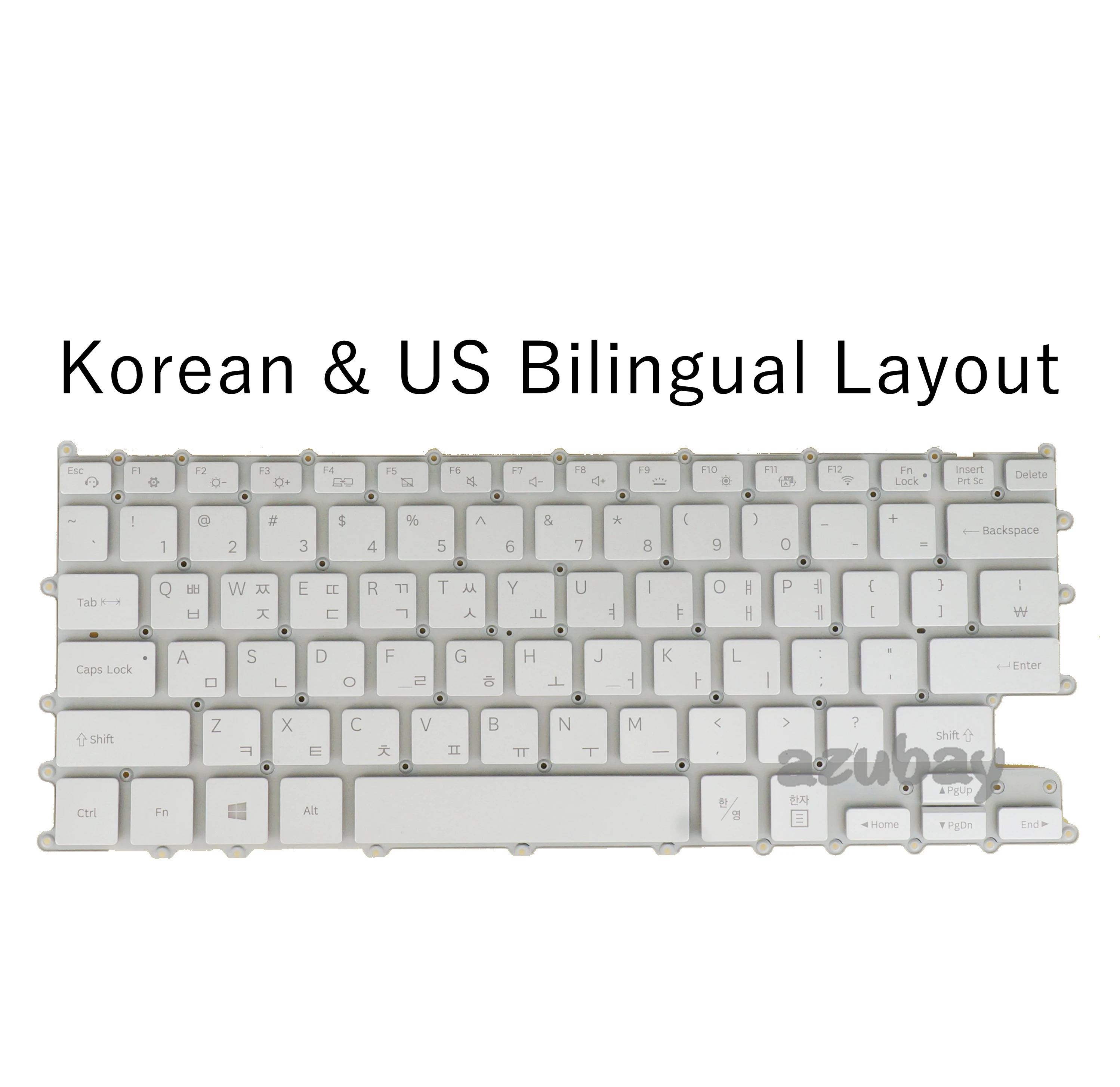 Coreano kr & us Qwerty Teclado do Portátil para Samsung Notebook 13.3 Ntnt930xbe nt 930xbe Retroiluminado Branco Prata Nenhum Quadro