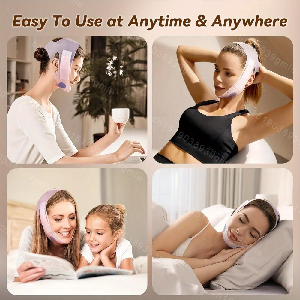 V Face Shaper Slimming Bandage Chin Strap Double Chin Reducer Facial Lift Up Belt for Sagging Skin Anti Wrinkle V Line Mask