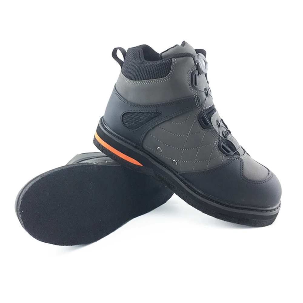 

Reef Rock Fishing Boots Felt Sole Self-lock Lace Hunting Fishing Shoes Anti Slip Wading Shoes for Waterproof Fly Fishing Waders