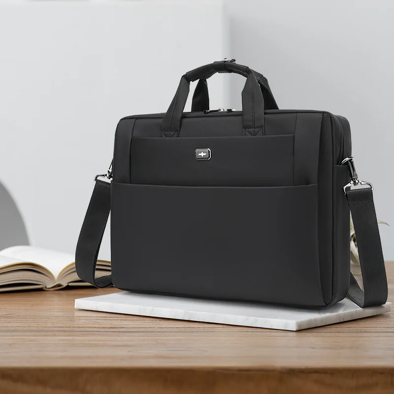 

Multifunctional Oxford Men's Briefcase Business 15.6 "Inch Laptop Bag Office Man Handbag Large Capacity Crossbody Shoulder Bag