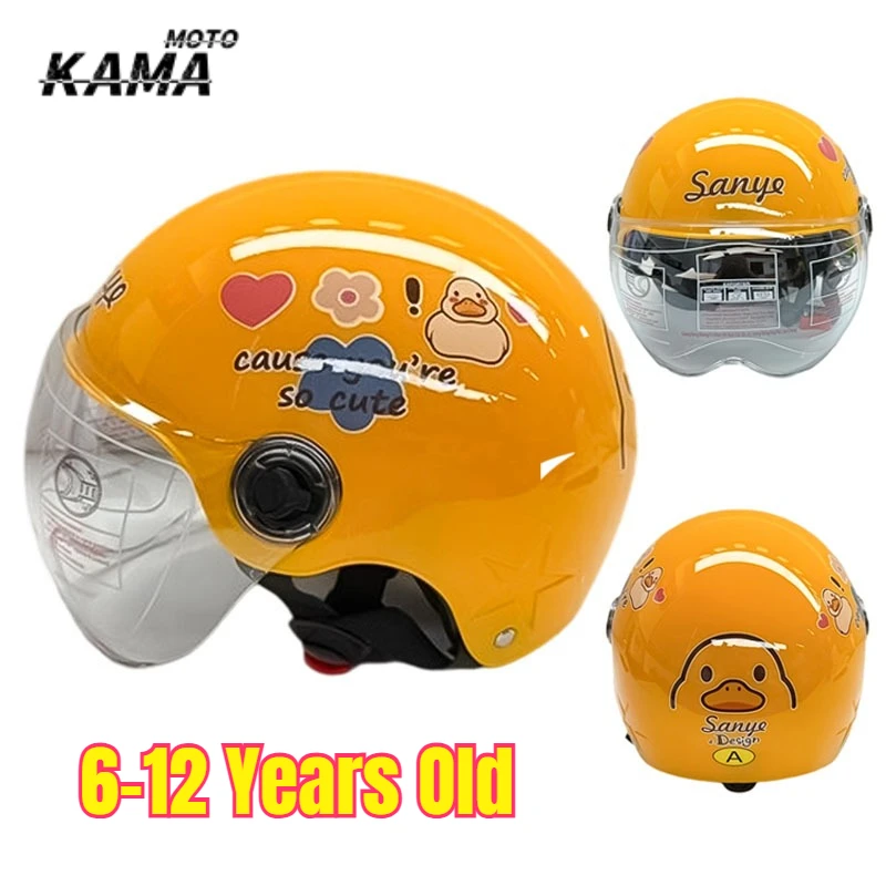 Casque de sécurité de vélo pour enfants de 6 à 12 ans, casque d'équitation, apparence réglable, Ultra-léger, absorbant les chocs, ABS Casco Moto