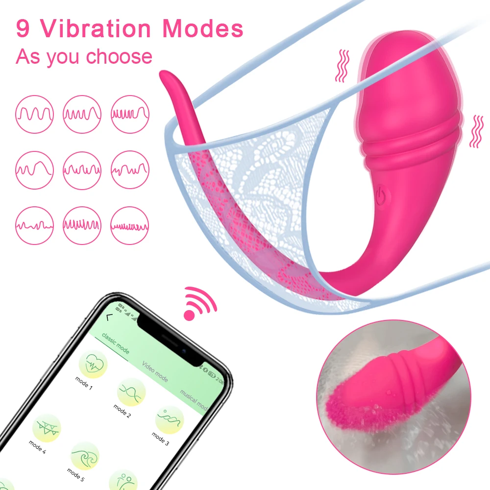 Spot Dildo G Vibrator for Women Wireless APP Remote Control Wearable Vibrating Love Egg Clit Stimulator fo_voghion.com