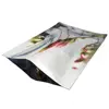 100pcs Silver Plating Aluminum Foil Flat Bags - Top Open Food Grade Heat Sealing Aluminized Plastic Pouch Powder / Sauce Package 5