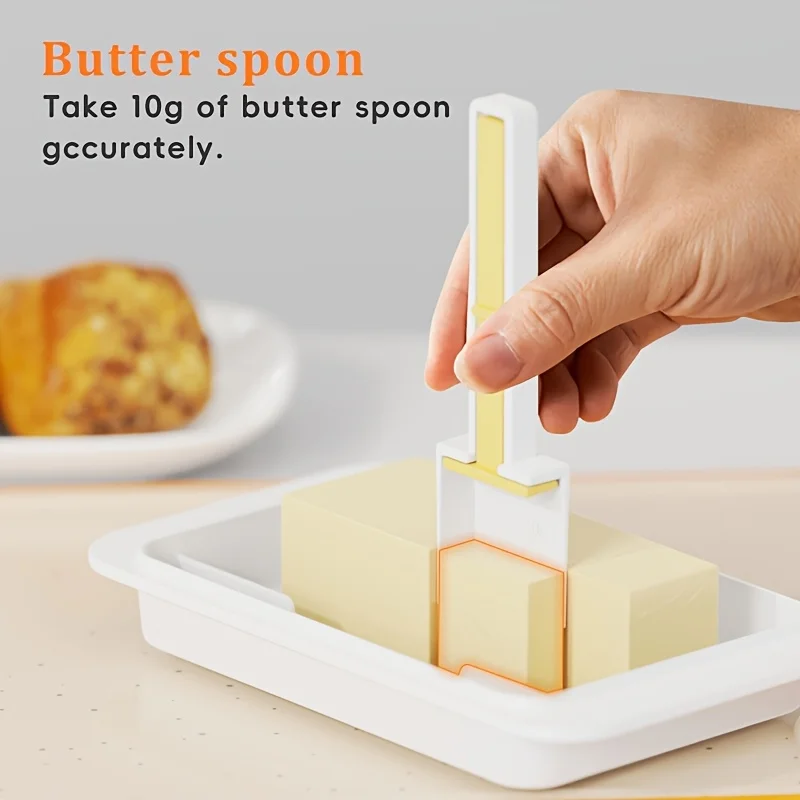 Butter Dish with Cutter and Spoon 1pc butter storage box