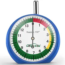 

ATsafepro Tire Tread Depth Gauge Dial Tyre Tread Meter Gauge Professional for Motorcycle Car Truck and Bus Easy Reading Tools
