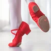 Quality Leather Ballet Dancing Shoes For Women Low Heel Genuine Leather Girls Ballet Jazz Dance Shoes Belly Yoga Teachers's Shoe 4